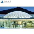 Eco friendly building prefabricated Glass Dome Atrium Roof Structure